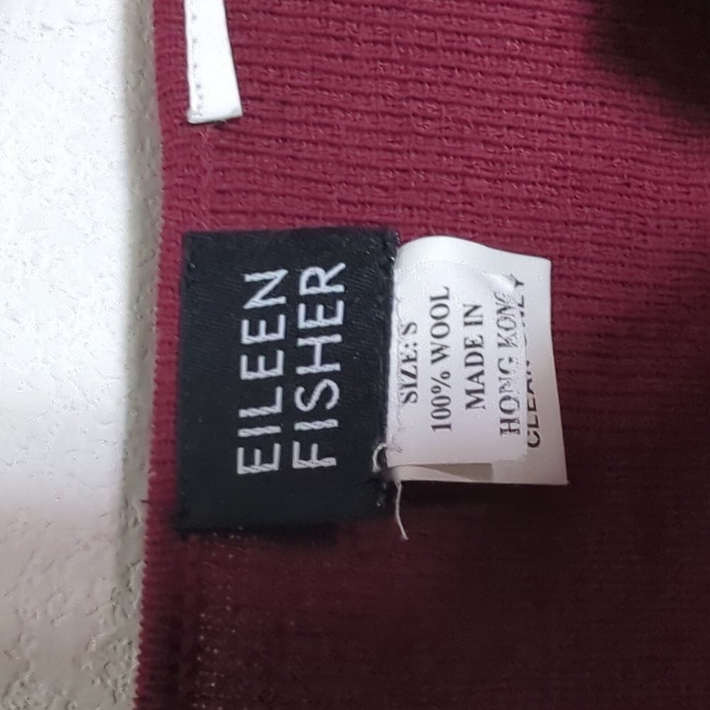 Eileen Fisher Womens Sweater Vintage 90s 100% Wool Hong Kong Quiet Luxury Small - Picture 3 of 8